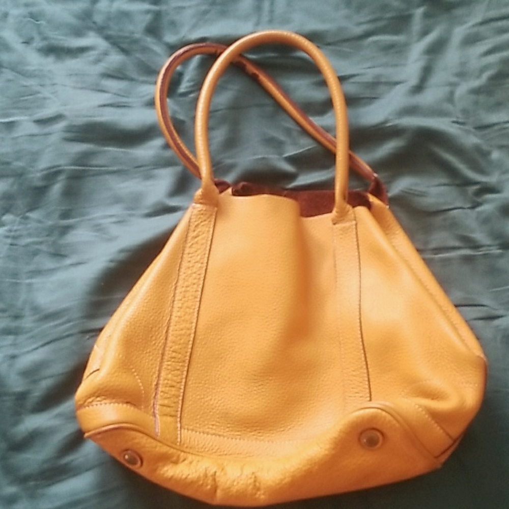 J Crew Yellow Leather Purse